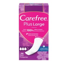 Щоденні прокладки Carefree Plus Large Fresh 36 шт. (3574661604770/3574661487656)