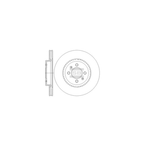 Гальмівний диск HI-Q SD2043