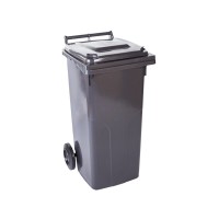 Контейнер для сміття Алеана На колесах з ручкою Сірий 240 л (122068/т.сірий)