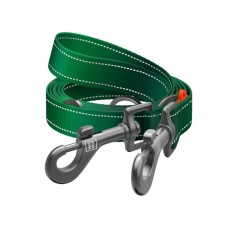 Повідець для собак WAUDOG Nylon Mono світловідбивний М зелений (464818)