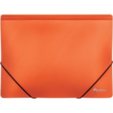 Папка на резинках Optima А4 двоколірна, помаранчева (O30698-06)