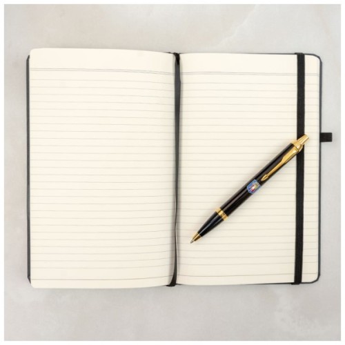 Ручка кулькова Parker IM 17 CITY Black GT BP Герб Києва + блокнот Parker + подар.упак. GIFT24 (22032b24_C0010u)