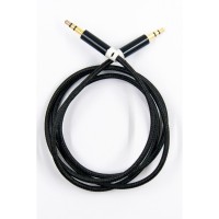 Кабель мультимедійний 3.5mm M to 3.5mm M 1.0m black Dengos (AUDIO-PLS-UG-BLACK)