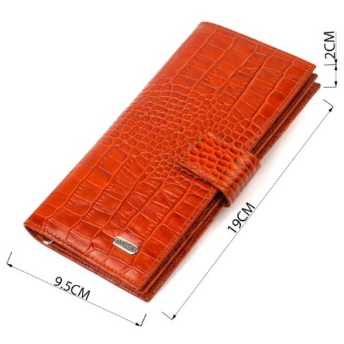 Портмоне Canpellini З натуральної шкіри Коричневе (21719)