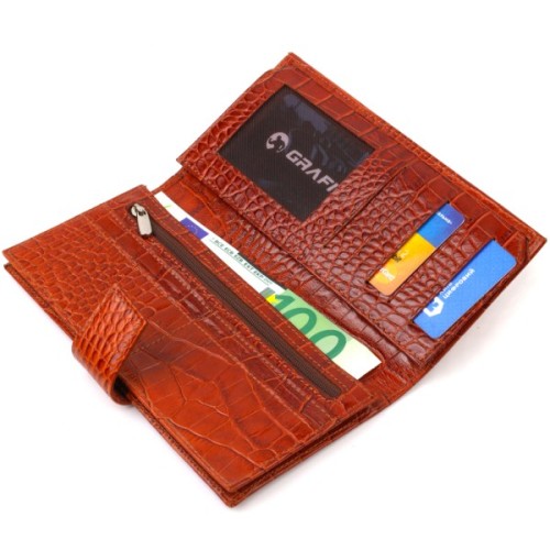 Портмоне Canpellini З натуральної шкіри Коричневе (21719)