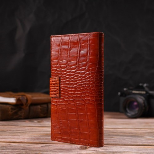 Портмоне Canpellini З натуральної шкіри Коричневе (21719)