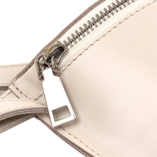 Сумка Shvigel Бананка з натуральної шкіри Бежева (16391)