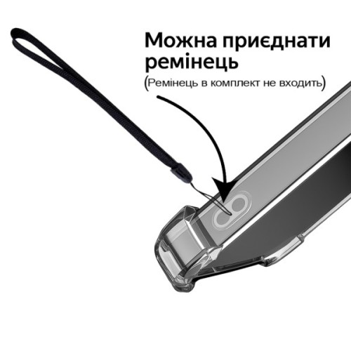 Чохол до мобільного телефона BeCover Anti-Shock Motorola Moto G56 Clear (713802)