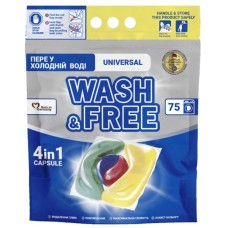 Капсули для прання Wash&Free Universal 75 шт. (4260637722980)