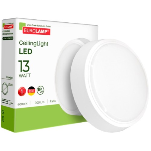 Світильник Eurolamp GM 13W 4000K (LED-NLR-13/40(GM))