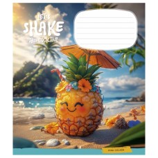 Зошит Школярик Exotic drinks 12 аркушів коса лінія (012-3541C)