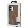 Чохол до мобільного телефона BeCover FIBRA ArcLine MagSafe Apple iPhone 17 Brown (715373)