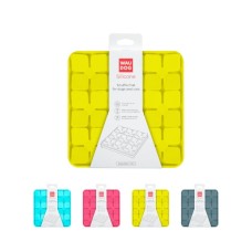 Універсальний посуд для тварин WAUDOG Silicone Килимок для пошуку корму 20х20х1.7 см жовтий (23518)