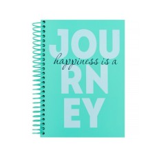 Блокнот Axent на спіралі А5 120 аркушів, клітинка, тверда обкладинка, Journey (8464-3-A)