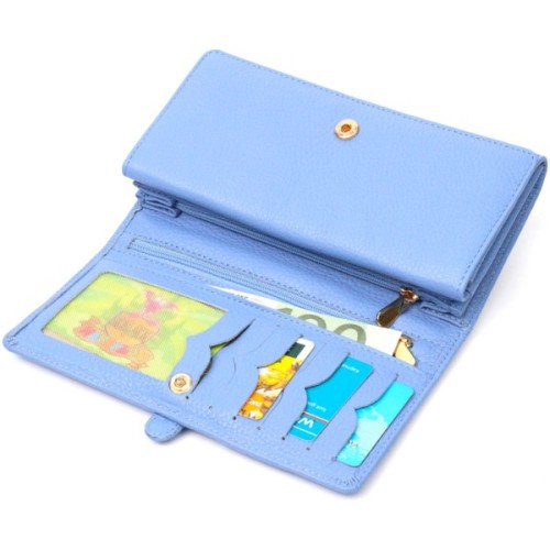 Гаманець Tony Bellucci З натуральної шкіри Блакитний (21962)