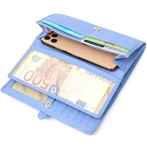 Гаманець Tony Bellucci З натуральної шкіри Блакитний (21962)