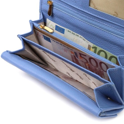 Гаманець Tony Bellucci З натуральної шкіри Блакитний (21962)