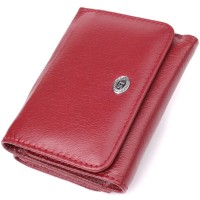 Гаманець ST Leather З натуральної шкіри Бордовий (23073)