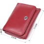 Гаманець ST Leather З натуральної шкіри Бордовий (23073)