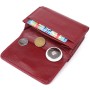 Гаманець ST Leather З натуральної шкіри Бордовий (23073)
