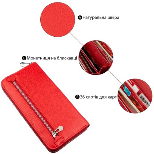 Гаманець ST Leather Червоний (18862)