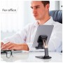 Підставка до планшета та телефона Knight Foldable Desk Mobile Phone Holder Stand (Plastic) Black Essager (EZJZM-QSSJ01)