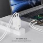 Зарядний пристрій XO QC16U 1xUSB-C PD30W + 1xUSB QC3.0 GaN white (XO-QC16U)