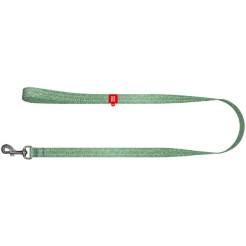 Повідець для собак WAUDOG Re-cotton світловідбивний L-XL Ш 25 мм Д 300 см салатовий (03215)