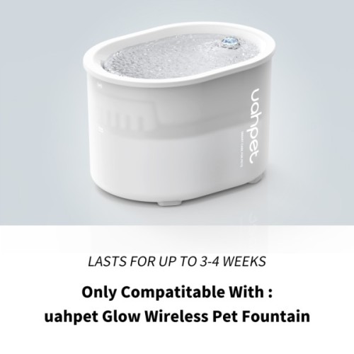 Універсальний посуд для тварин Uahpet Поїлка Glow Wireless Pet Fountain (UYSJ05QD)