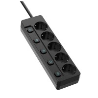 Мережевий фільтр живлення ColorWay CW-PSEA52SBK 5 розеток2м (CW-PSEA52SBK)