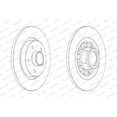 Гальмівний диск FERODO DDF1734-1