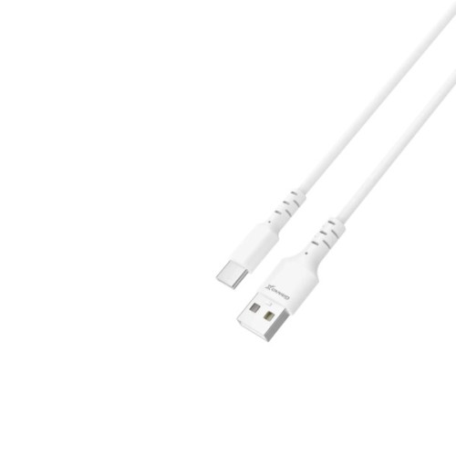 Дата кабель USB 2.0 AM to USB-C 1.0m 3A white Grand-X (PC-05W)