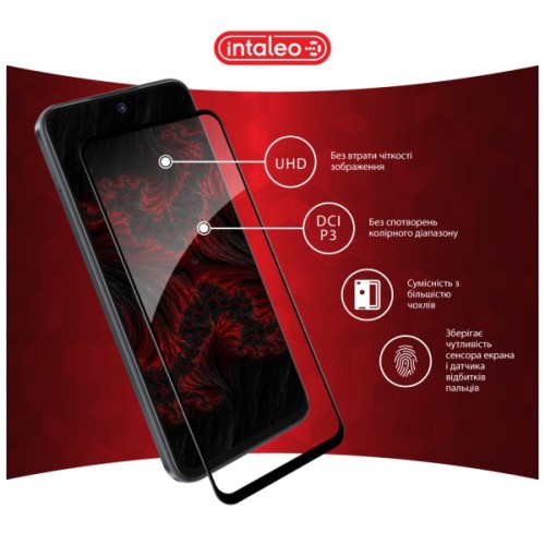 Скло захисне Intaleo Full Glue Tecno Spark Go 1 Black (1283126607783)