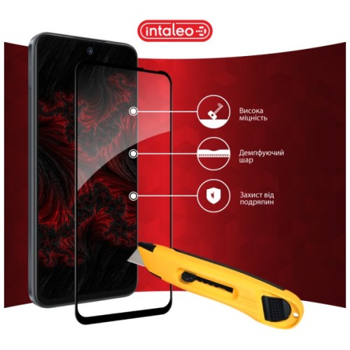 Скло захисне Intaleo Full Glue Tecno Spark Go 1 Black (1283126607783)