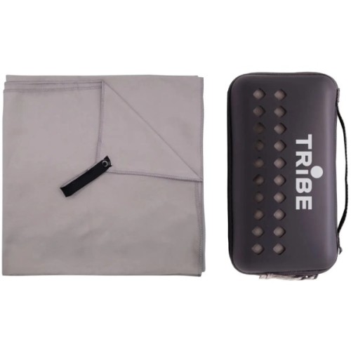 Туристичний рушник Tribe з мікрофібри в чохлі Pocket Towel 60х120 L Grey (T-LC-0001-L-grey)