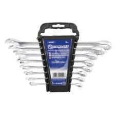 Ключ Стандарт ріжково-накидний 8 шт. 8-19 мм на холдері (NKK8ST)