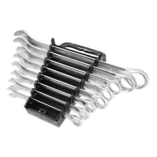 Ключ Стандарт ріжково-накидний 8 шт. 8-19 мм на холдері (NKK8ST)