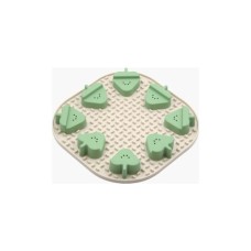 Універсальний посуд для тварин Fiboo Snoopy + fibnoose килимок для злизування ласощів і їжі з елементами гри, бежевий (FIB0261)