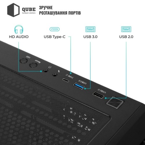 Корпус для ПК Qube KAPER_FMNU3