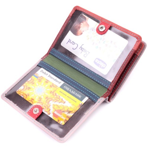 Гаманець ST Leather З натуральної шкіри Бежевий (19439)