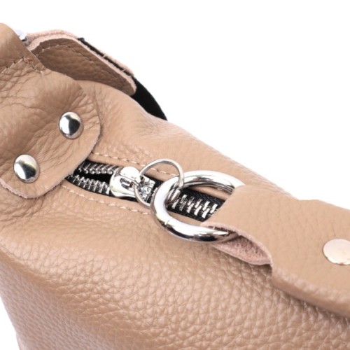 Сумка Vintage З натуральної шкіри Бежева (22618)