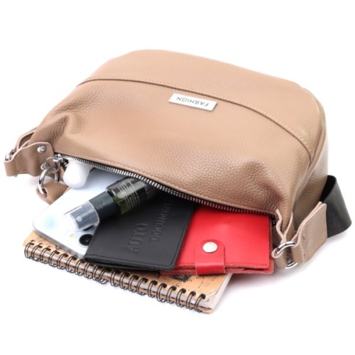 Сумка Vintage З натуральної шкіри Бежева (22618)