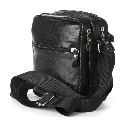 Сумка Shvigel Шкіряна Чорна (00926)