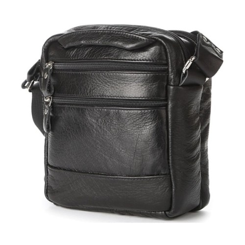 Сумка Shvigel Шкіряна Чорна (00926)