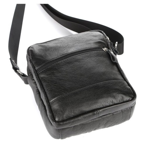 Сумка Shvigel Шкіряна Чорна (00926)