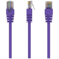 Патч-корд 0.5м, UTP, cat.5e, CCA, violet Cablexpert (PP12-0.5M/V)