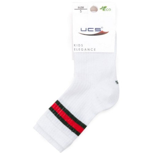 Шкарпетки дитячі UCS Socks зі смужкою (M0C0101-2095-5B-white)
