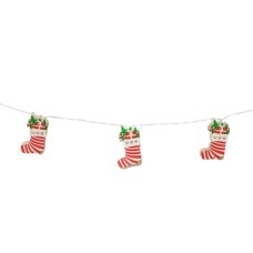 Гірлянда Chomik Шкарпетка новорічна 1.65 м 10 LED Теплий білий (5900779854093)