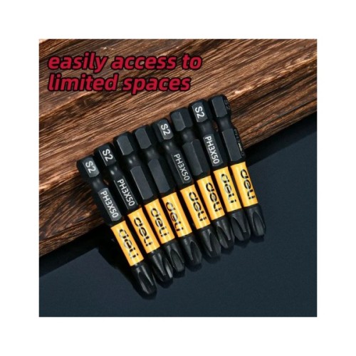 Набір біт Deli PH3 x 50 мм, 2шт (EDL501003Z)