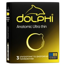 Презервативи Dolphi Anatomic Ultra Thin 3 шт. (4820144770531)